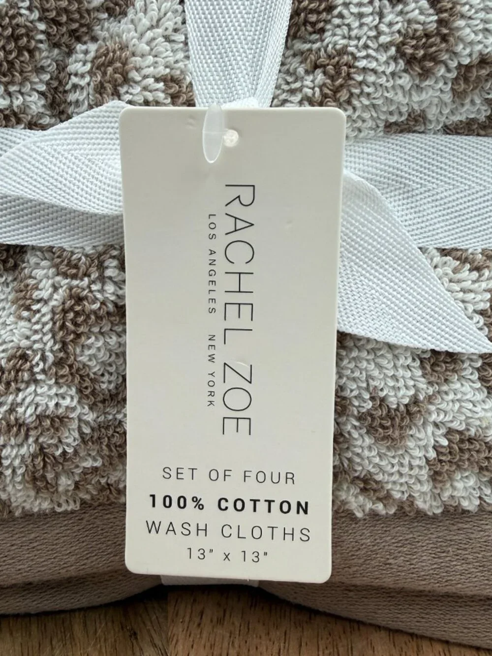 Rachel Zoe Set of 4 Washcloths 13
